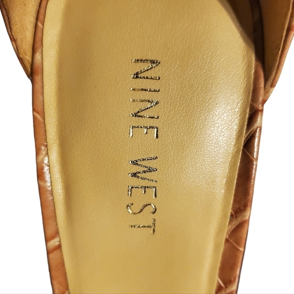 Nine West Gator like Skin Heels Size 9½ - Picture 6 of 7